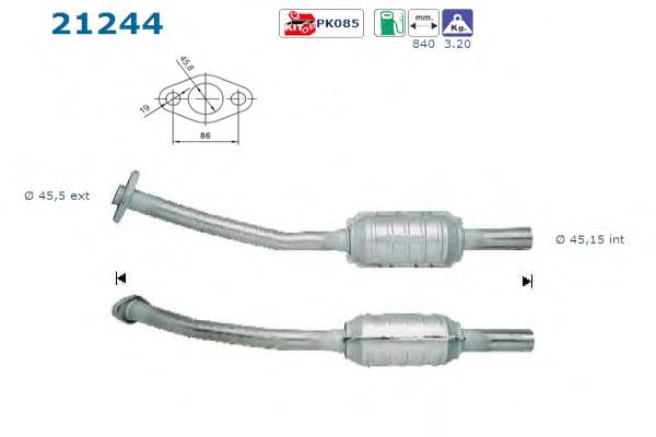 Convertidor - catalisador Bosal 099633 preço, a partir de 187,26 USD