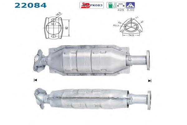 Convertidor - catalisador Honda Civic preço, a partir de 359,76 USD
