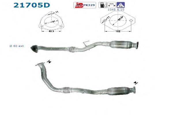 Convertidor - catalisador Opel Frontera B SUV (6B) (1998 - 2003) B