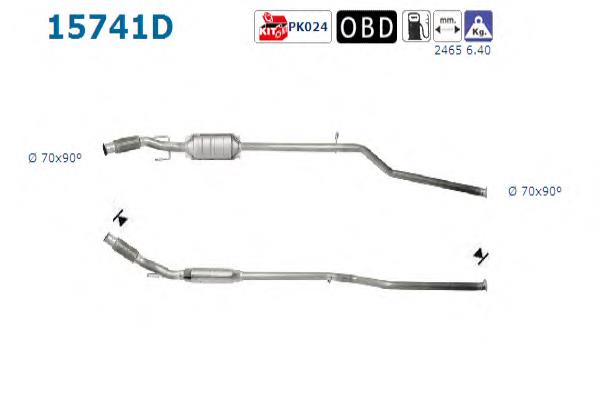 Silenciador, parte dianteira Peugeot/Citroen 1705QP preço, a partir de 56,50 USD