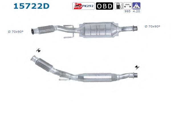 15722D AS/Auto Storm Silenciador, parte dianteira