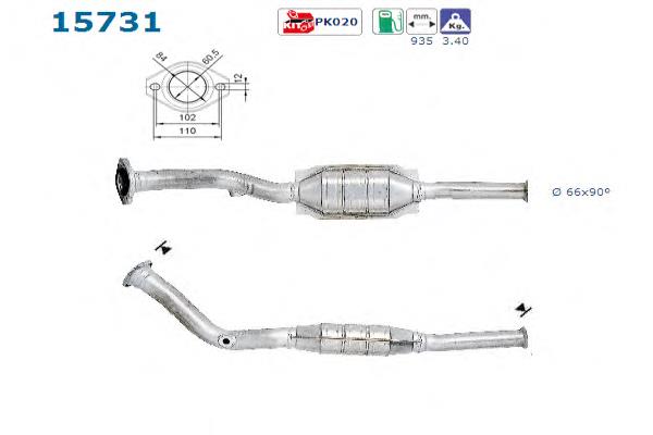 Silenciador, parte dianteira Peugeot/Citroen 170649 preço, a partir de 263,53 USD