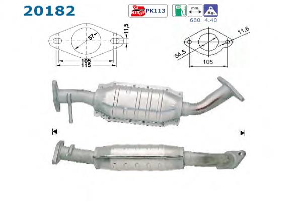 Convertidor - catalisador Sigam 25323 preço, a partir de 246,40 USD