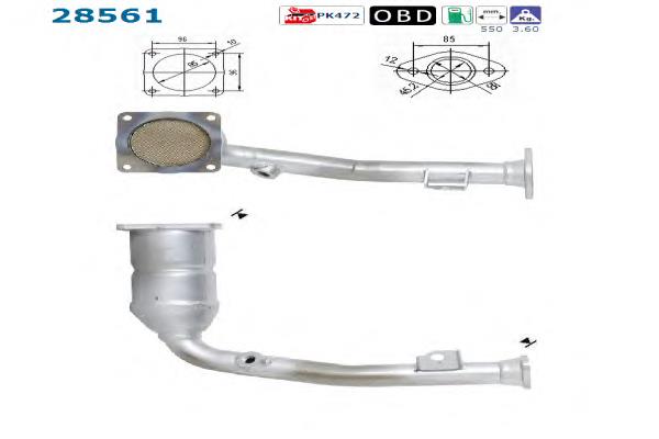 Convertidor - catalisador AS/Auto Storm 28561 preço, a partir de 194,20 USD