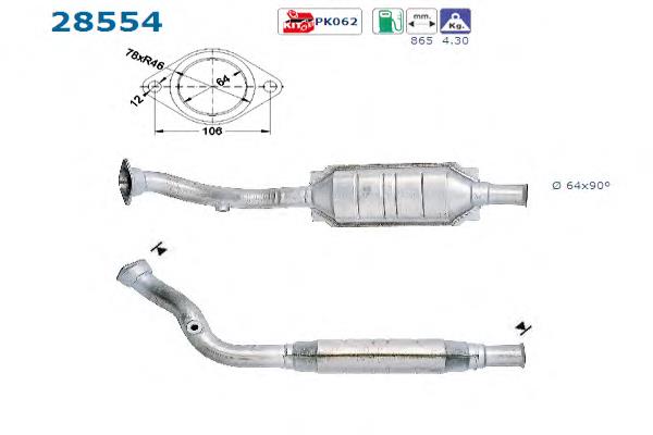 Compre Convertidor - catalisador Peugeot 405 1