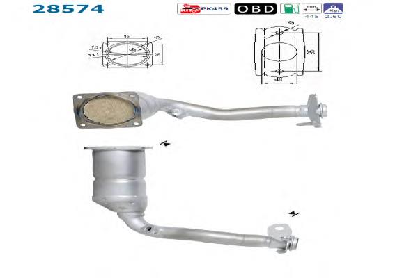 Convertidor - catalisador AS/Auto Storm 28574 preço, a partir de 157,46 USD