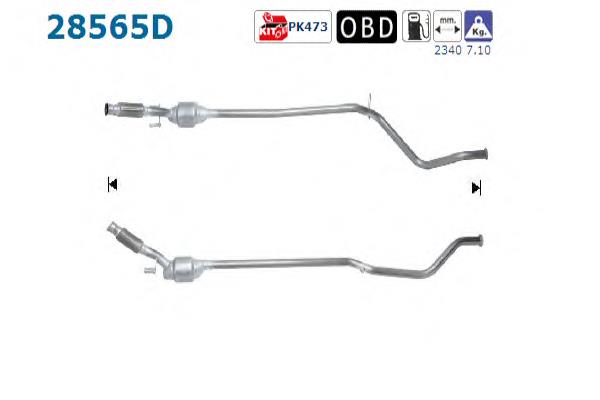Compre 099504 Bosal Convertidor - catalisador