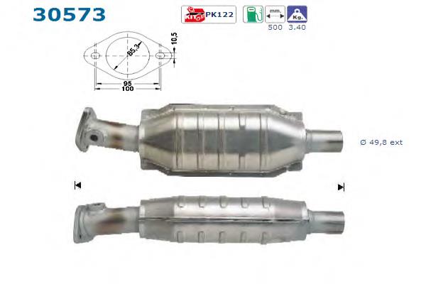 Convertidor - catalisador Renault (RVI) 7700844691 preço, a partir de 201,17 USD