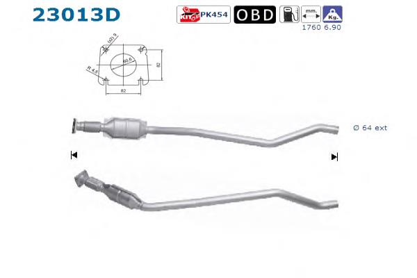 Convertidor - catalisador Chrysler 4881025AF preço, a partir de 297,59 USD