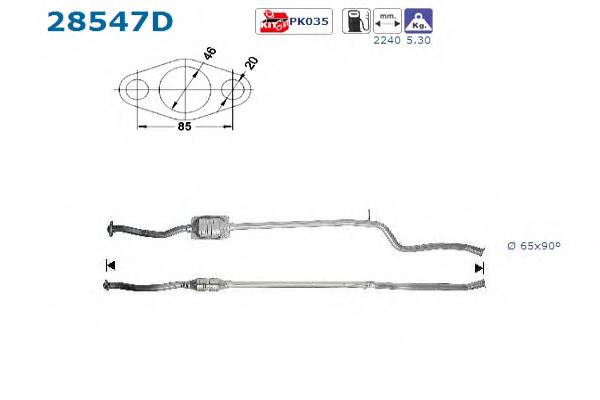 Compre 099099 Bosal Convertidor - catalisador