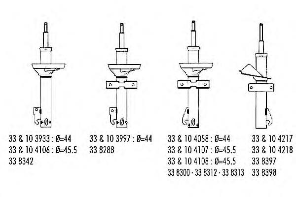 Amortecedor dianteiro TRW JGM205T