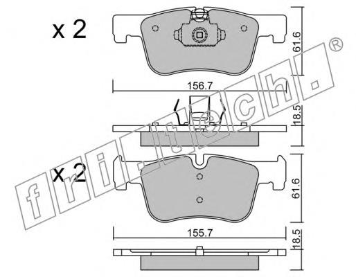 986494689 Bosch Sapatas do freio dianteiras de disco