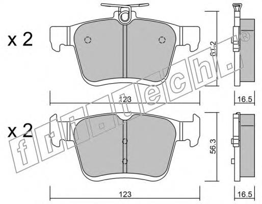DP42153R EBC Brakes Sapatas do freio traseiras de disco