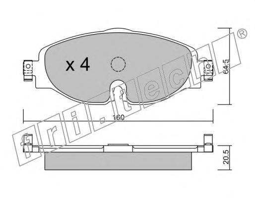 DP22150 EBC Brakes Sapatas do freio dianteiras de disco