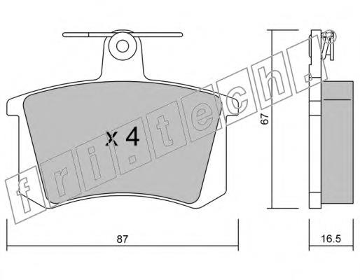 Sapatas do freio traseiras de disco Fiat/Alfa/Lancia 9939503 preço, a partir de 28,87 USD