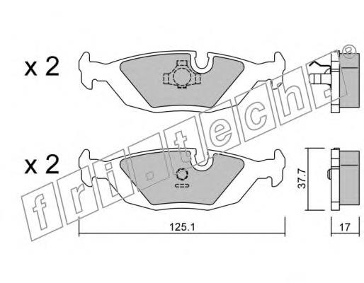 Compre FD412A Necto Sapatas do freio traseiras de disco