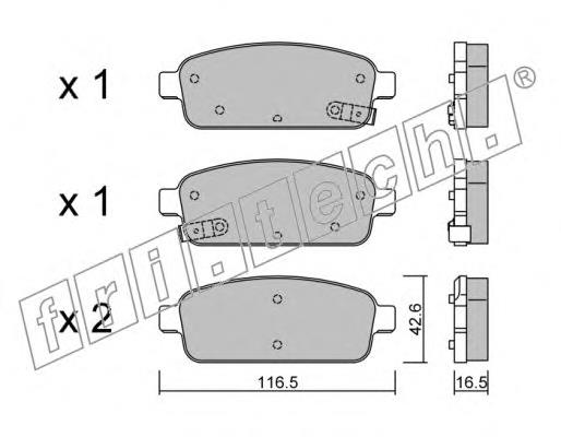 Compre 13319293 General Motors Sapatas do freio traseiras de disco