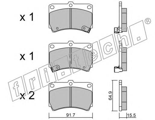 Sapatas do freio dianteiras de disco Mazda B5Y63328ZA preço, a partir de 17,04 USD