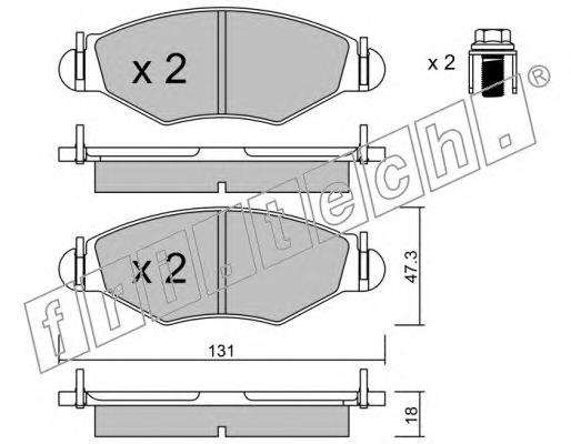 Sapatas do freio dianteiras de disco Peugeot/Citroen E172131 preço, a partir de 22,91 USD
