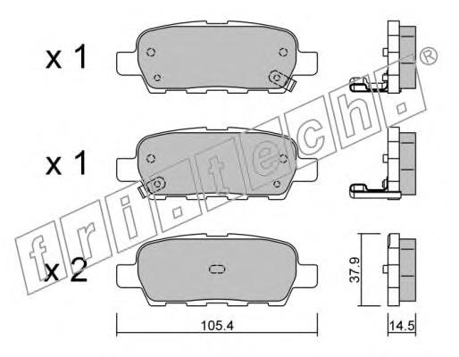 8660006583 Renault (RVI) Sapatas do freio traseiras de disco