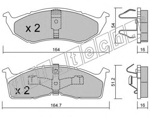 Compre V1011682AC Chrysler Sapatas do freio dianteiras de disco
