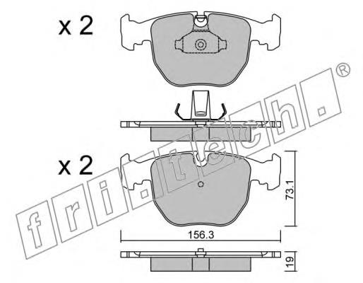 Sapatas do freio dianteiras de disco BMW 34112157589 preço, a partir de 34,52 USD