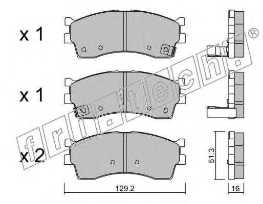 Compre 0K9D03328Z Hyundai/Kia Sapatas do freio dianteiras de disco