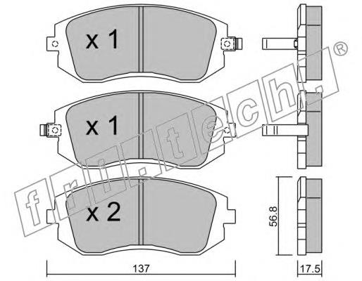 Compre 26296FE083 Subaru Sapatas do freio dianteiras de disco
