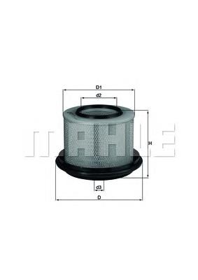 LX239 Mahle Original Filtro de ar