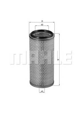 Filtro de ar 96866894 General Motors