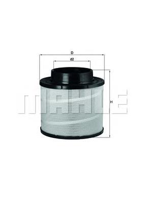 Filtro de ar LX741 Mahle Original