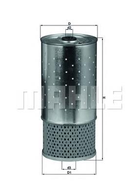 OX78D1 Mahle Original Filtro de óleo
