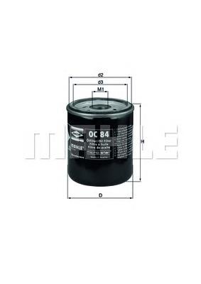 Filtro de óleo Mahle Original OC84 preço, a partir de 5,48 USD