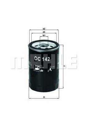 Filtro de óleo Mahle Original OC142 preço, a partir de 14,56 USD