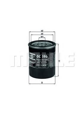 Filtro de óleo Mahle Original OC196 preço, a partir de 5,89 USD
