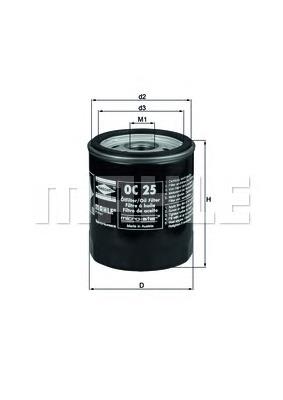 Filtro de óleo Mahle Original OC25 preço, a partir de 6,25 USD
