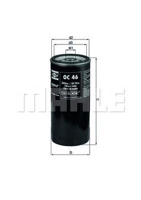 Filtro de óleo Mahle Original OC46 preço, a partir de 11,71 USD
