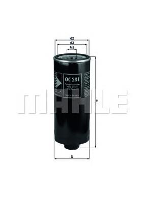 Filtro de óleo Mahle Original OC281 preço, a partir de 21,74 USD