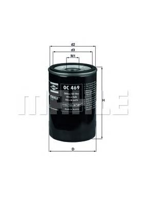 Filtro de óleo Mahle Original OC469 preço, a partir de 7,75 USD