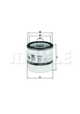 Caixa do filtro de óleo Mahle Original OC4053 preço, a partir de 5,37 USD