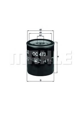 OC473 Mahle Original Filtro de óleo