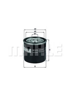 Filtro de óleo Mahle Original OC215 preço, a partir de 6,18 USD