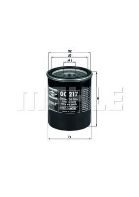 Filtro de óleo Mahle Original OC217 preço, a partir de 6,84 USD