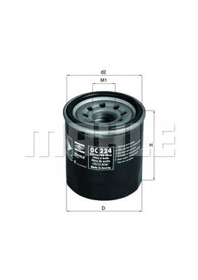Filtro de óleo OC224 Mahle Original