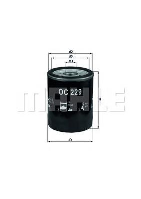 Filtro de óleo OC229 Mahle Original