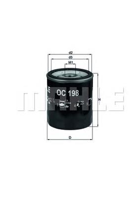 Filtro de óleo Mahle Original OC198 preço, a partir de 6,24 USD