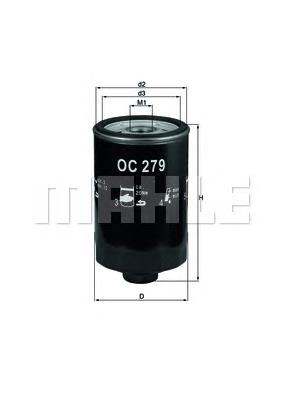 Filtro de óleo Mahle Original OC279 preço, a partir de 9,26 USD