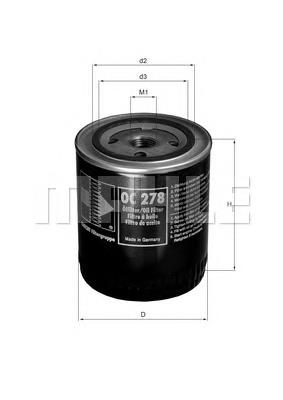 Filtro de óleo Mahle Original OC278 preço, a partir de 7,77 USD