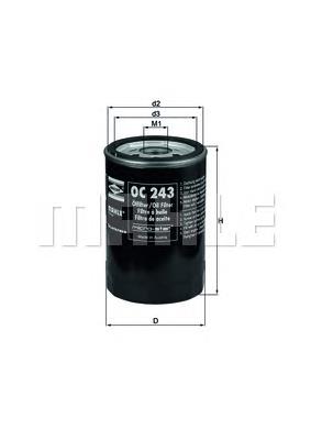 OC287 Mahle Original Filtro de óleo