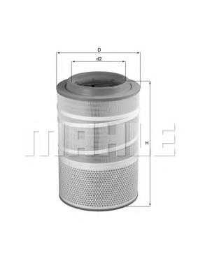 Filtro de ar LX1278 Mahle Original